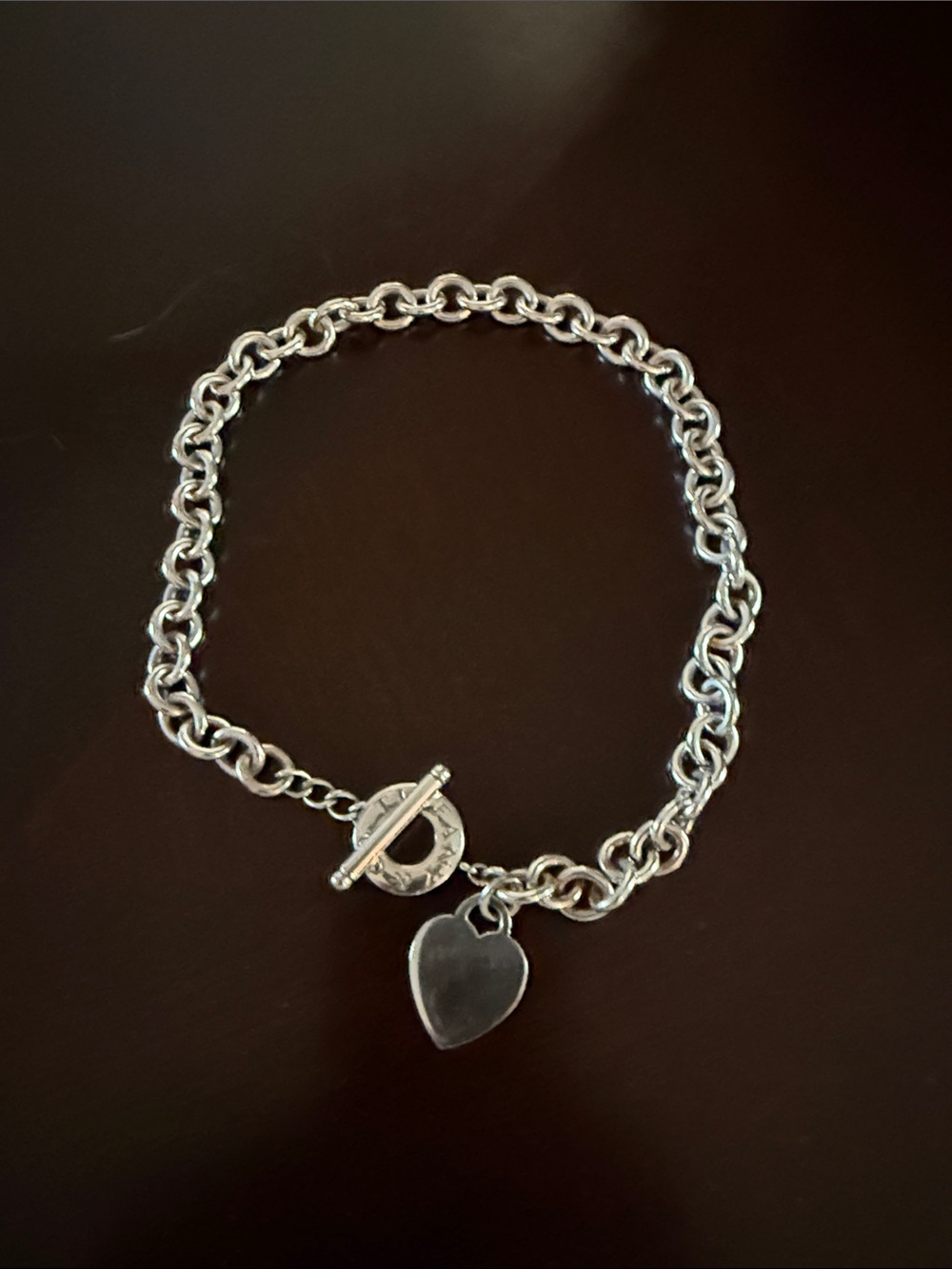Tiffany and co sterling heart necklace